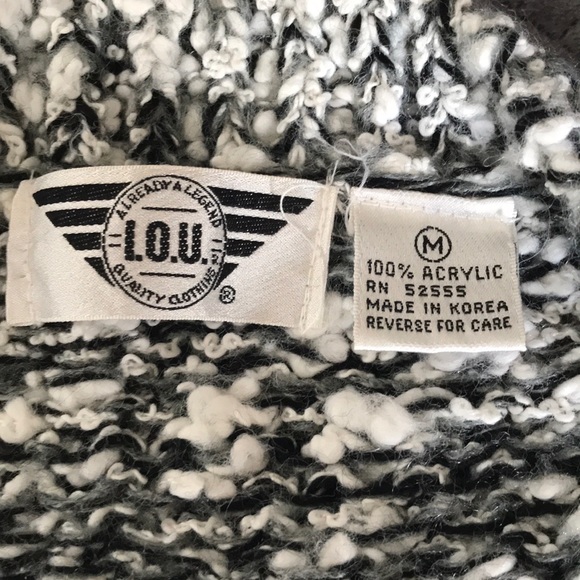 I.O.U. Men’s acrylic cardigan, size M - Picture 2 of 2